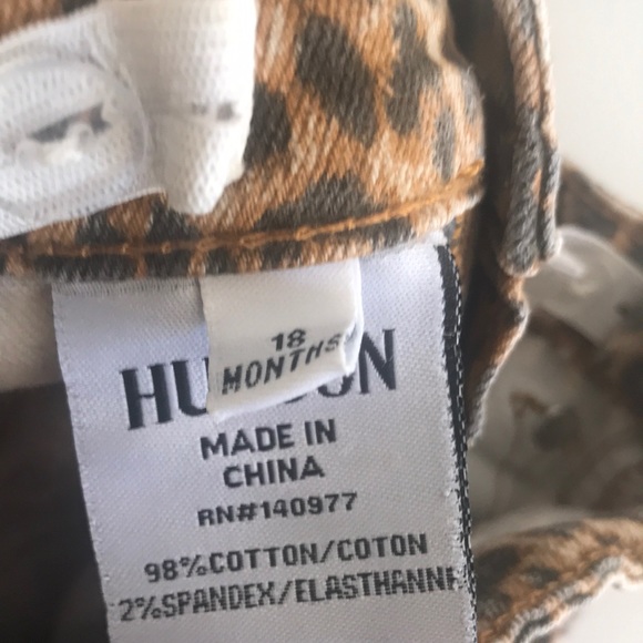 Hudson - Leopard Print Skinny Jeans - 18 Months - Picture 4 of 4